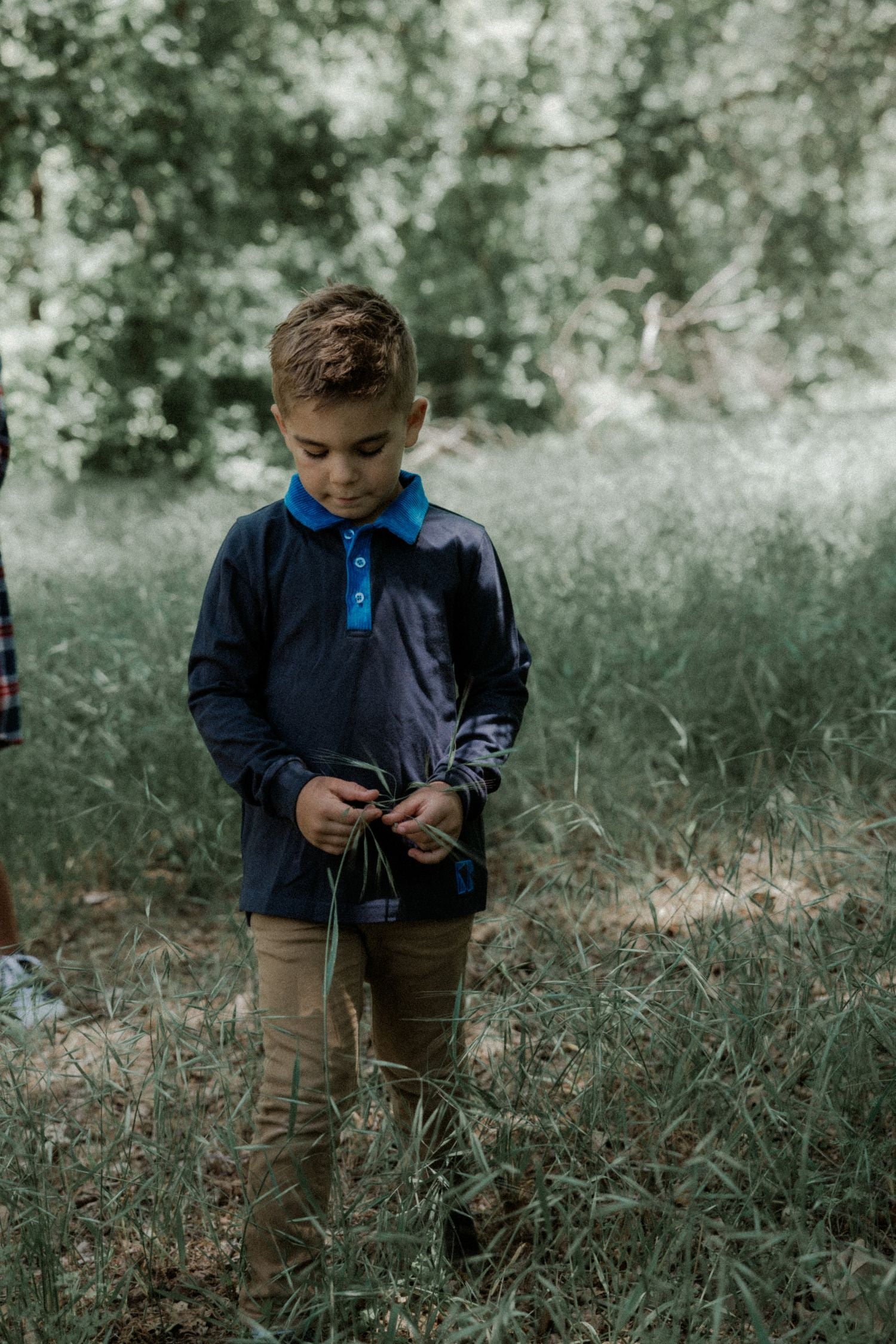 RETRO KID REMY DENIM COLLAR BOYS POLO