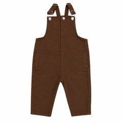 LITTLE PARNI 2PC MOCKNECK 0NESIE WITH DENIM OVERALLS