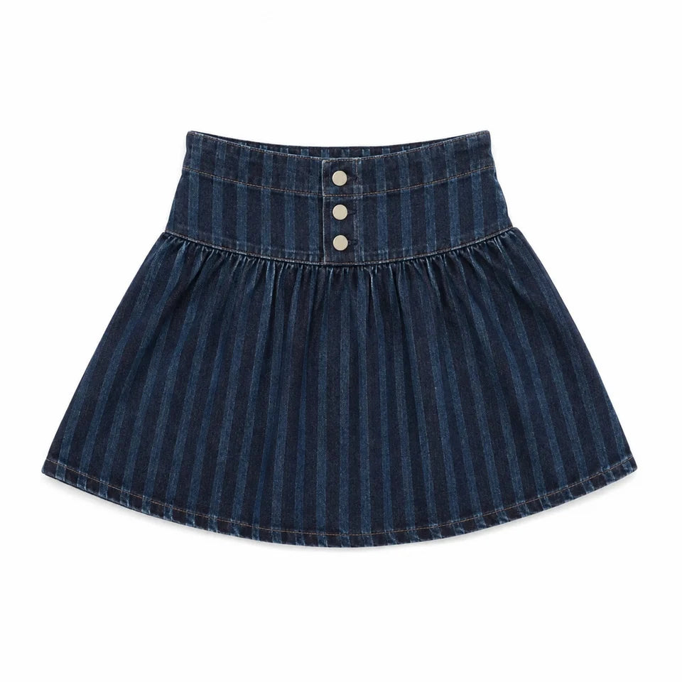 BONJOY PRINTED STRIPE SKIRT