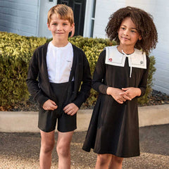 LITTLE PARNI SQUARE COLLAR DRESS