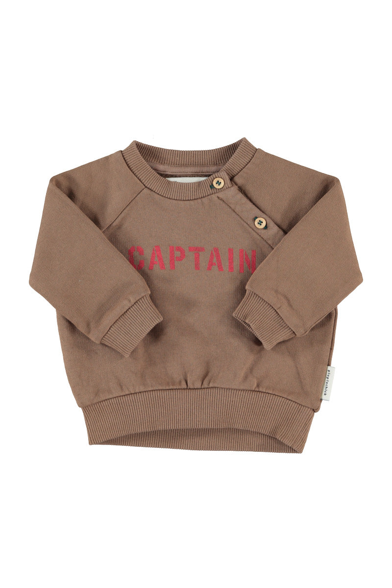 PIUPIUCHICK "CAPTAIN" PRINT SWEATSHIRT