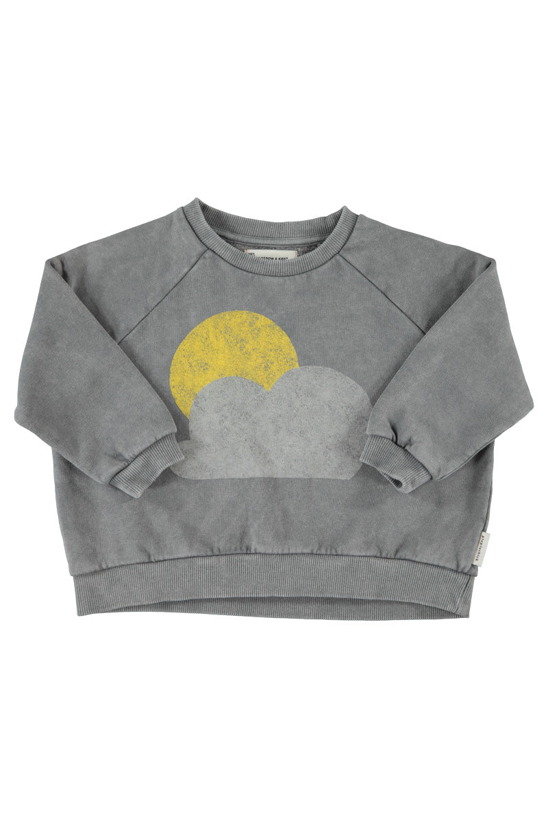 PIUPIUCHICK SUN & CLOUDS PRINT SWEATSHIRT