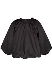 RASPBERRY PLUM STEPHANIA GATHERED RUFFLE NECK WITH FRONT TIE TOP