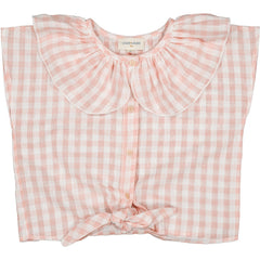 LOUIS LOUISE 2PC GINGHAM RIKRAK APRIL TOP AND SKIRT SET