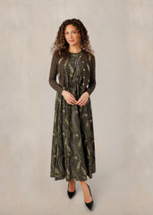 MADISON & PARK 2PC EMBROIDERED CARDIGAN WITH FLORAL DRESS