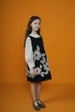 ALITSA  EMBROIDERED FLOWERS MESH JUMPER