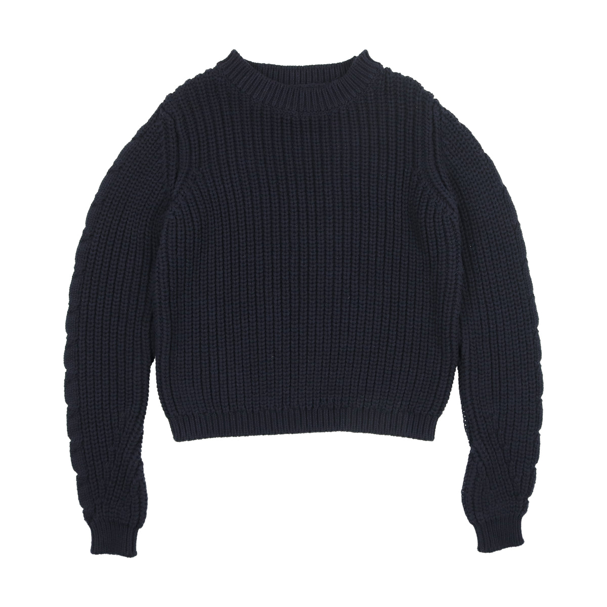 URBAN EDGE CHUNKY KNIT CREWNECK TOP