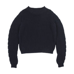 URBAN EDGE CHUNKY KNIT CREWNECK TOP