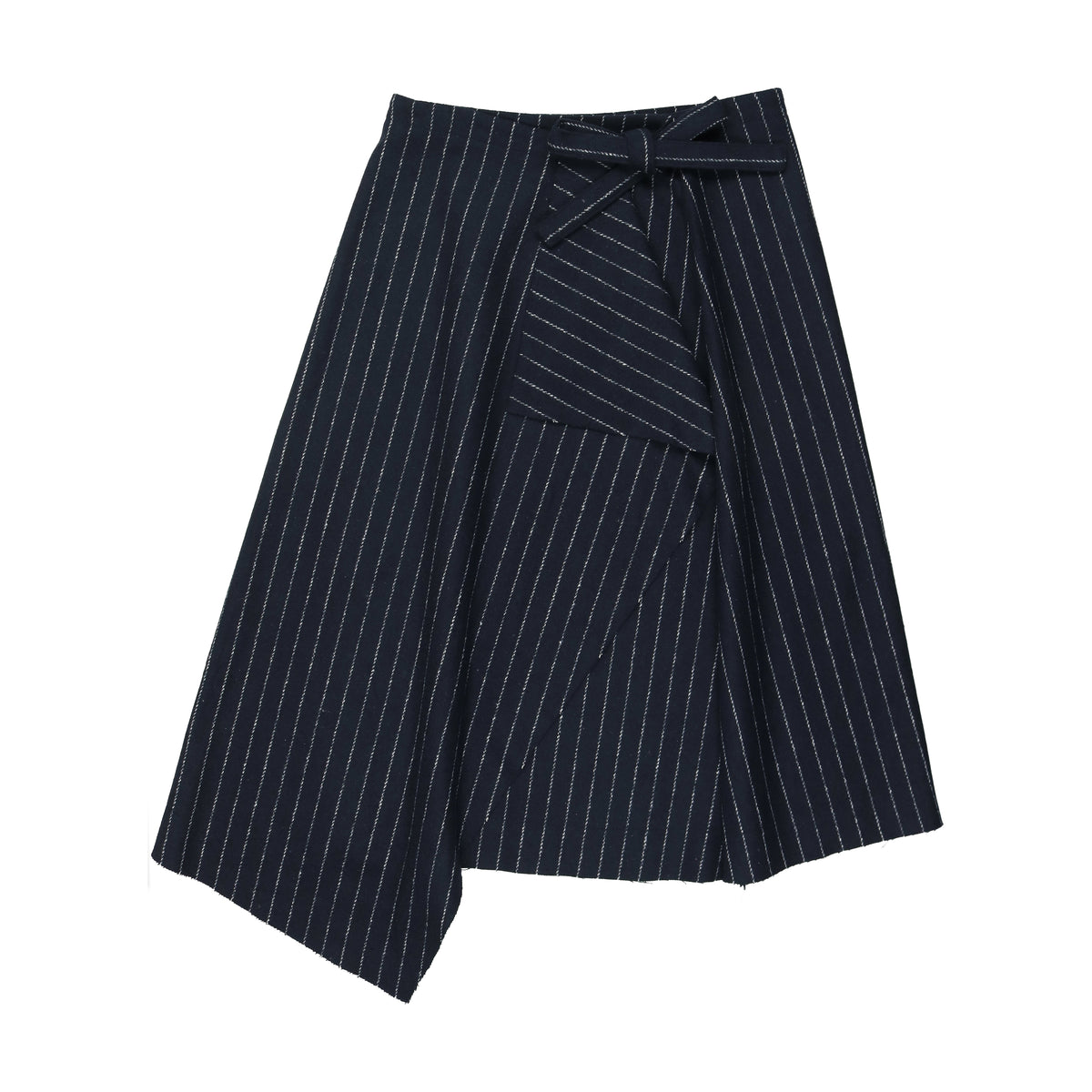 URBAN EDGE PINSTRIPED WRAP SKIRT
