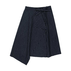 URBAN EDGE PINSTRIPED WRAP SKIRT