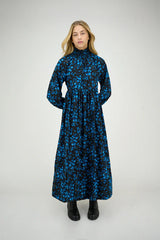 ZAIKAMOYA ANTOINETTE 3/4 SLEEVE FLOWER PRINT DRESS