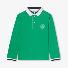 JACADI STRIPE COLLAR AND CUFF POLO
