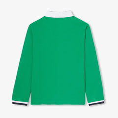 JACADI STRIPE COLLAR AND CUFF POLO