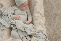 LIL LEGS BABY PRINTED WRAPOVER FOOTIE