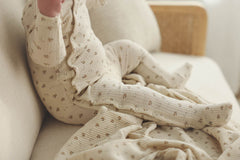 LIL LEGS BABY SIDE SNAP RIB FOOTIE