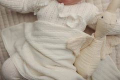 LIL LEGS BABY POINTELLE KNIT BLANKET