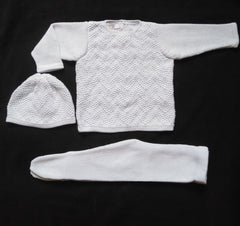 Chant De Joie 4PC  STRAIGHT FIT TOP + BOTTOM + BONNET + BLANKET