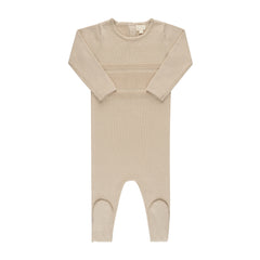 ElYS&CO. 2PC RAISED KNIT FOOTIE & BONNET