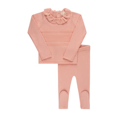 ElYS&CO. 2PC RAISED KNIT L/S SLEEVE SET