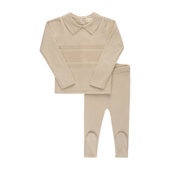 ElYS&CO. 2PC RAISED KNIT L/S SET