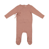 LIL LEGS BABY POINTELLE WRAPOVER FOOTIE