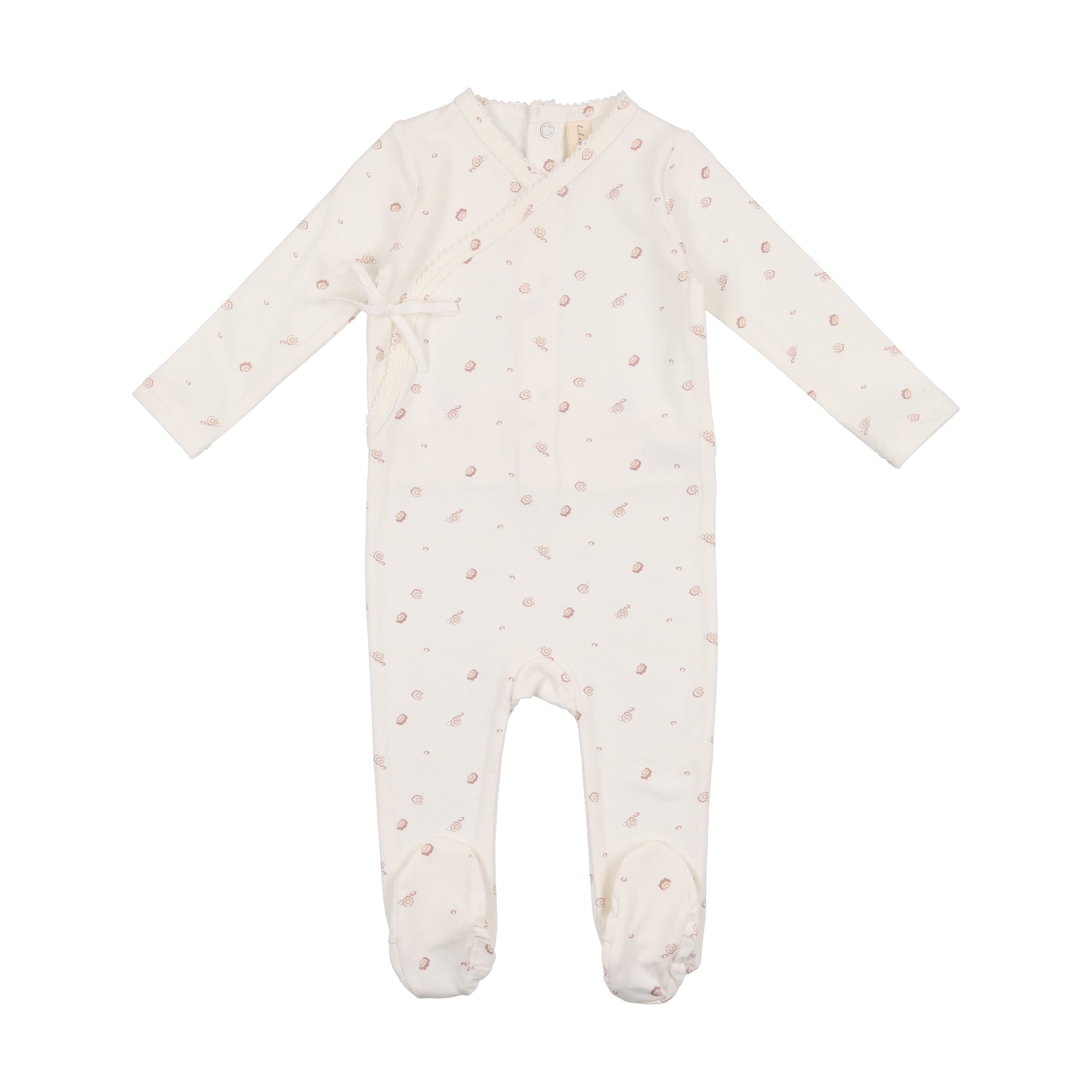 LIL LEGS BABY PRINTED WRAPOVER FOOTIE