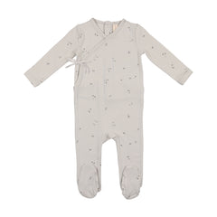 LIL LEGS BABY PRINTED WRAPOVER FOOTIE