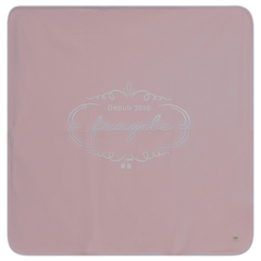 FRAGILE 3PC PUFF PRINT  FOOTIE + HAT +  BLANKET