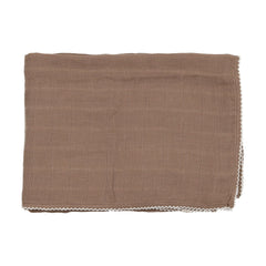 LIL LEGS BABY SCALLOP EDGE MUSLIN SWADDLE