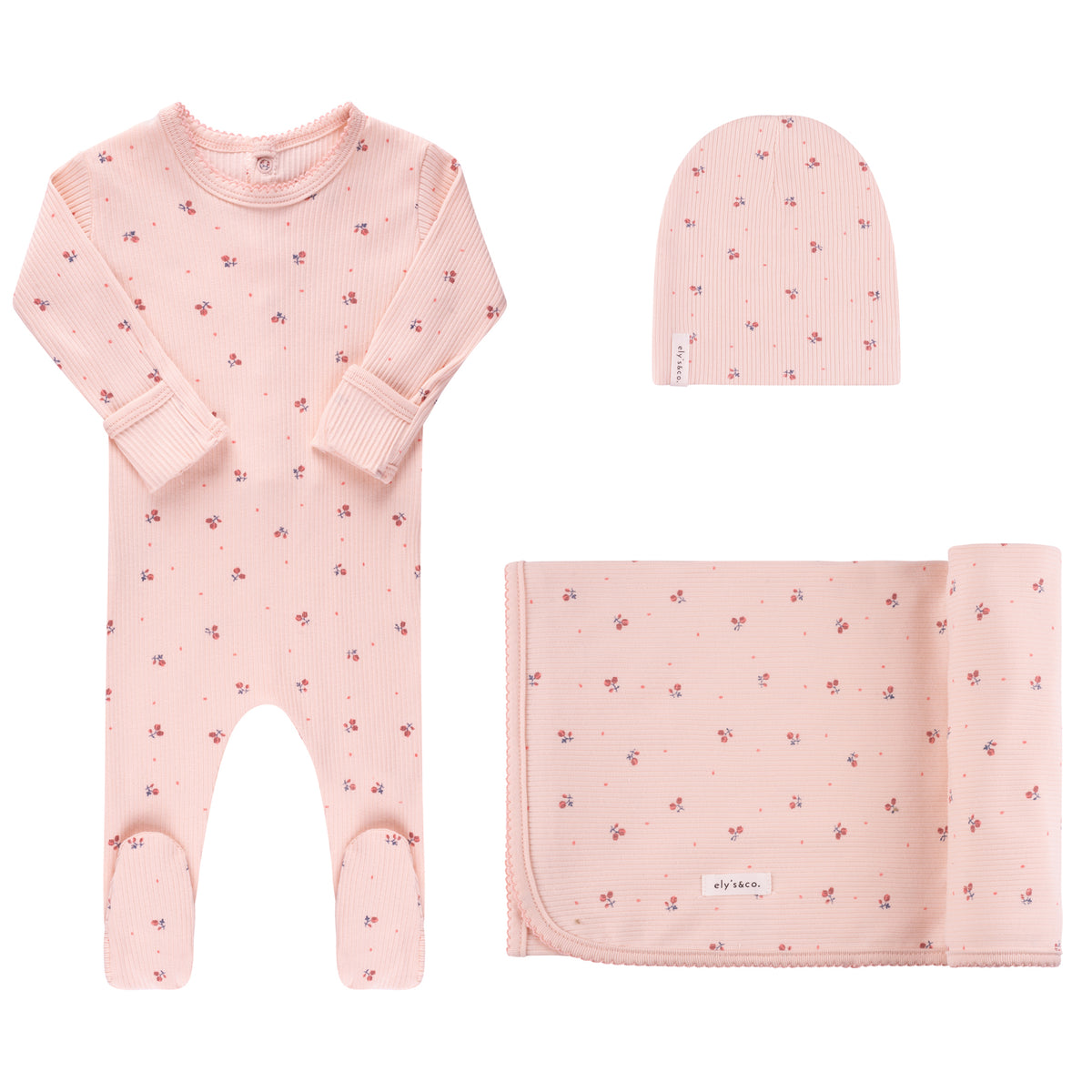 ElYS&CO. 3PC RIBBED TULIP GIFT BOX